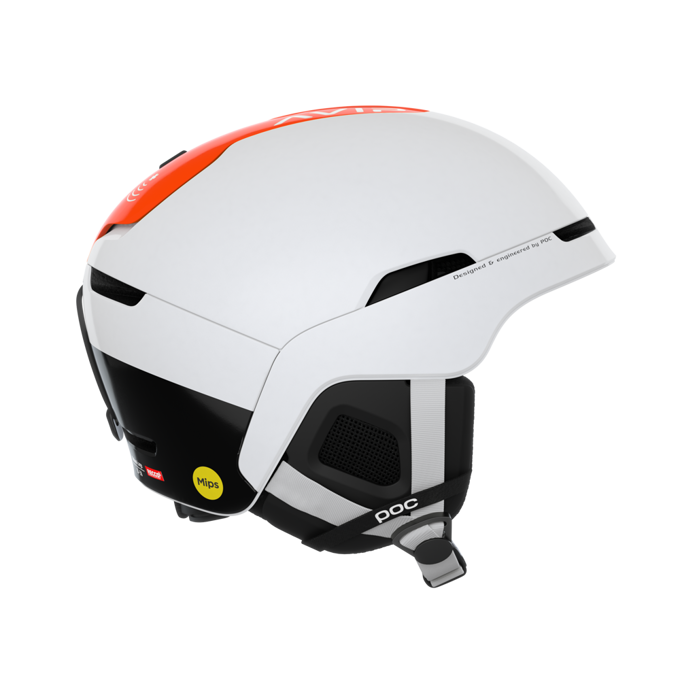 Lyžařská helma POC Obex Bc Mips Hydrogen White/Fluorescent Orange Avip - 2023/24