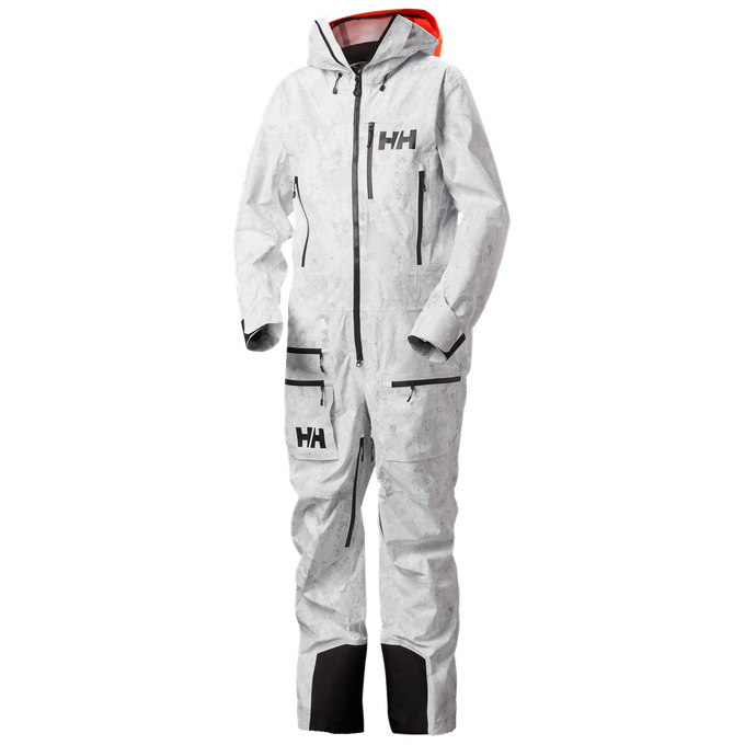 Lyžařská kombinéza Helly Hansen Chugach Infin Printed Suit Grey Fog Snow Camo Aop - 2024/25