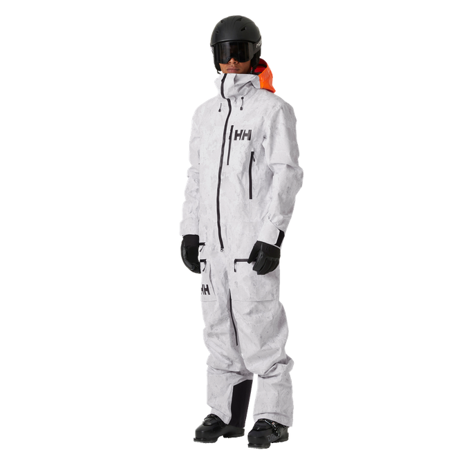 Lyžařská kombinéza Helly Hansen Chugach Infin Printed Suit Grey Fog Snow Camo Aop - 2024/25