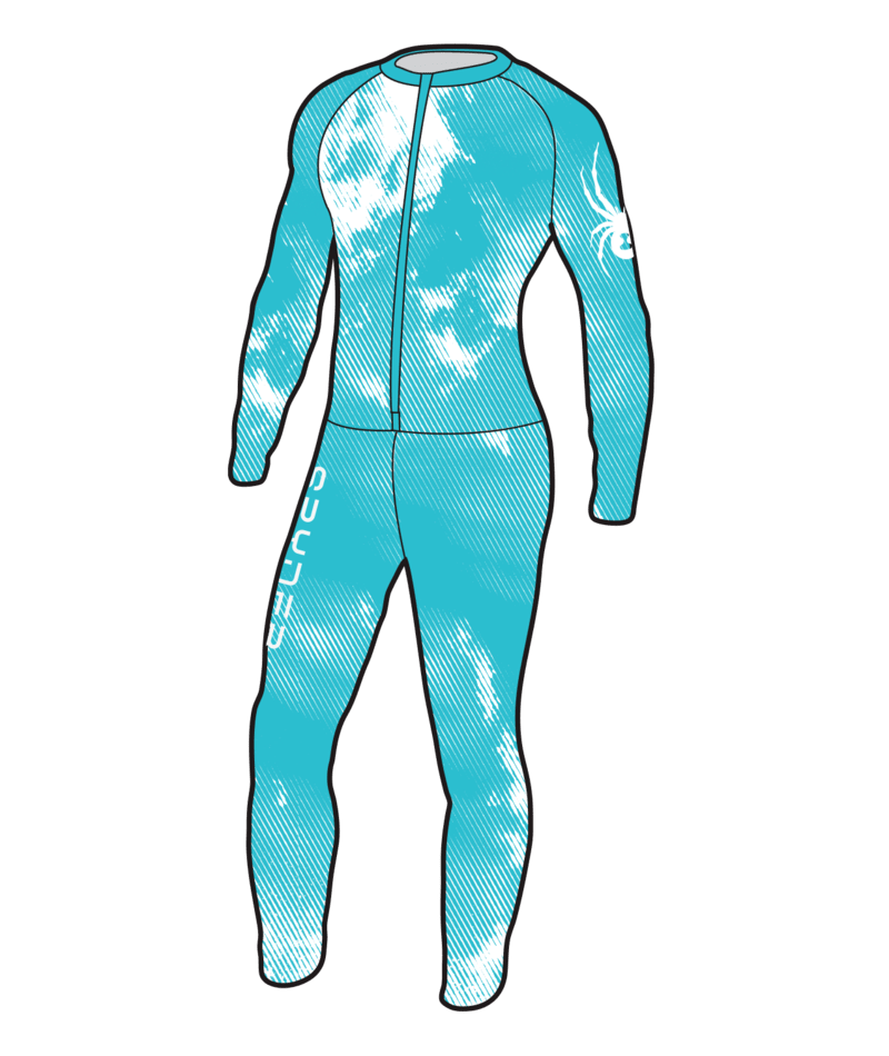 Lyžařská kombinéza Spyder Nine Ninety Race Suit Barbados Blue - 2023/24