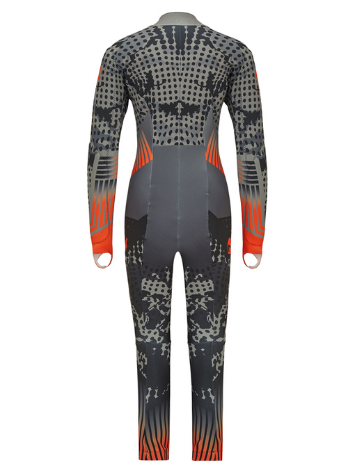 Lyžařská kombinéza Ziener RCE Racesuit Black Foggy Print Orange Pop - 2024/25