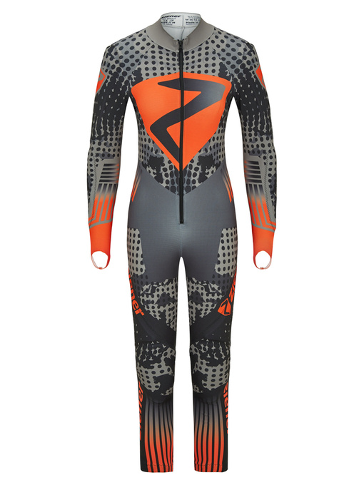 Lyžařská kombinéza Ziener RCE Racesuit Black Foggy Print Orange Pop - 2024/25