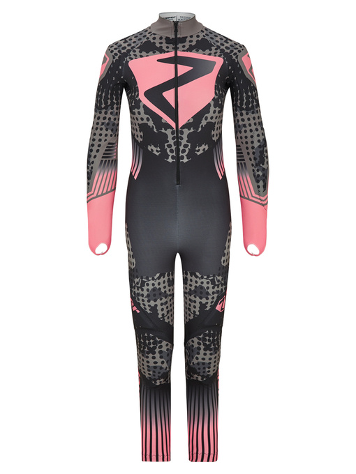 Lyžařská kombinéza Ziener RCE Racesuit Black Foggy Print Pink Vanilla - 2024/25