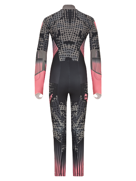 Lyžařská kombinéza Ziener RCE Racesuit Padded Junior Black Foggy Print Pink Vanilla - 2023/24