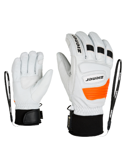 Lyžařské Rukavice Ziener Guard GTX + Gore grip PR glove ski alpine white - 2023/24