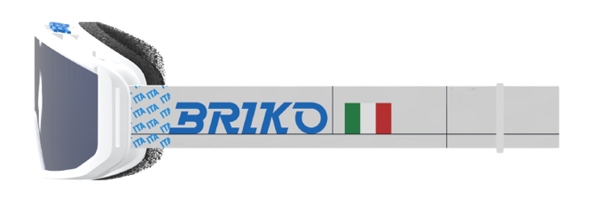 Lyžařské brýle Briko Vulcano Mask Italia White/Science Blue - 2024/25