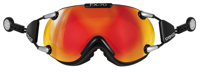 Lyžařské brýle Casco FX70 Carbonic Black Orange Mirror - 2024/25