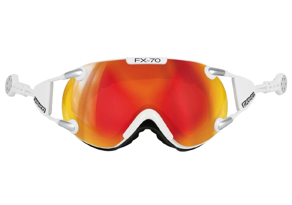 Lyžařské brýle Casco FX70 Carbonic White Orange Mirror - 2024/25