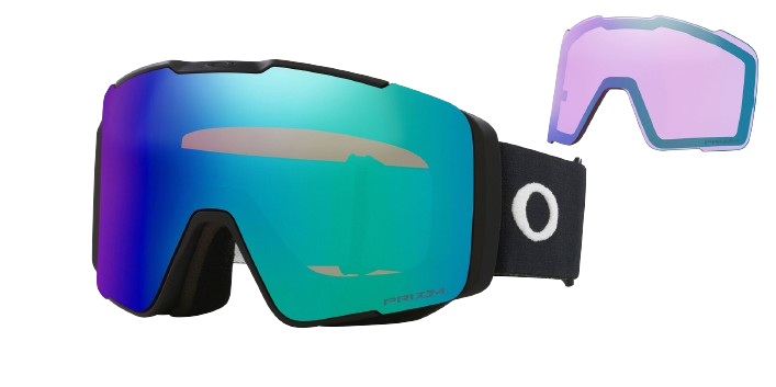 Lyžařské brýle Oakley Line Miner Pro L Matte Black Prizm Argon + náhradní zorníky Prizm Iced - 2024/25