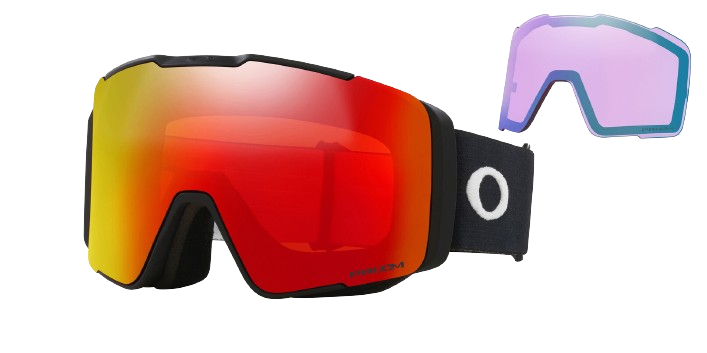 Lyžařské brýle Oakley Line Miner Pro L Matte Black Prizm Torch + náhradní zorníky Prizm Iced - 2024/25