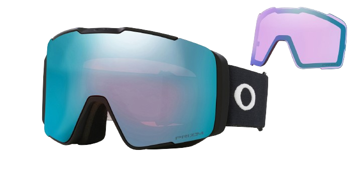 Lyžařské brýle Oakley Line Miner Pro M Matte Black Prizm Sapphire + náhradní zorníky Prizm Iced - 2024/25