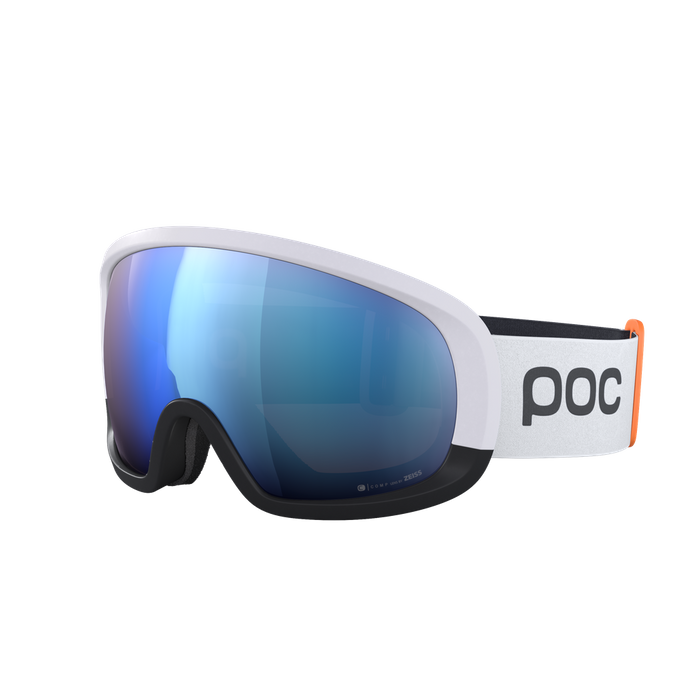 Lyžařské brýle POC Fovea Mid Race Hydrogen White/Uranium Black/Partly Sunny Blue - 2023/24