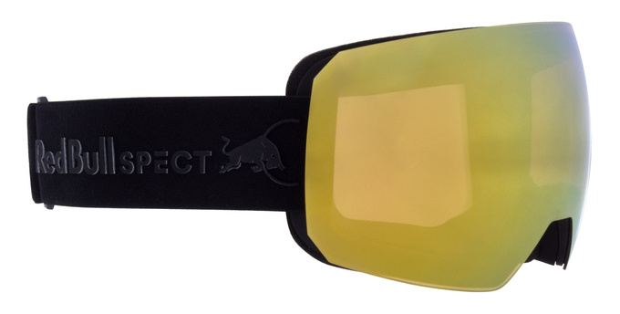 Lyžařské brýle Red Bull Spect Chute 01 Black/Brown & Gold Mirror - 2023/24