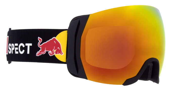 Lyžařské brýle Red Bull Spect Sight Black/Brown & Red Mirror - 2023/24