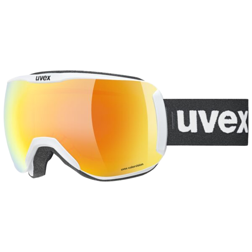 Lyžařské brýle Uvex Downhill 2100 CV White Matt SL Orange-Green - 2023/24