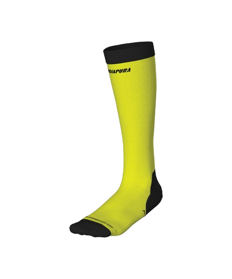 Lyžařské ponožky Energiapura HP Silk Socks Fluo Yellow/Black - 2024/25