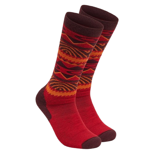 Lyžařské ponožky Oakley Wandrelust Perf Socks 2.0  Grenache Norway Pattern