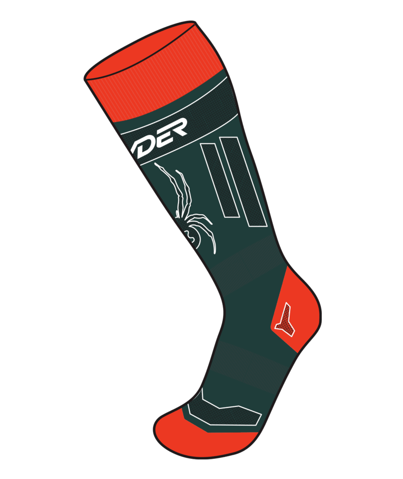 Lyžařské ponožky Spyder Omega Comp Socks Cypress Green - 2023/24