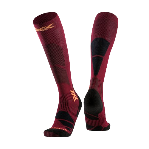 Lyžařské ponožky X-Socks Ski Perform OTC Dune Red/Orange - 2024/25