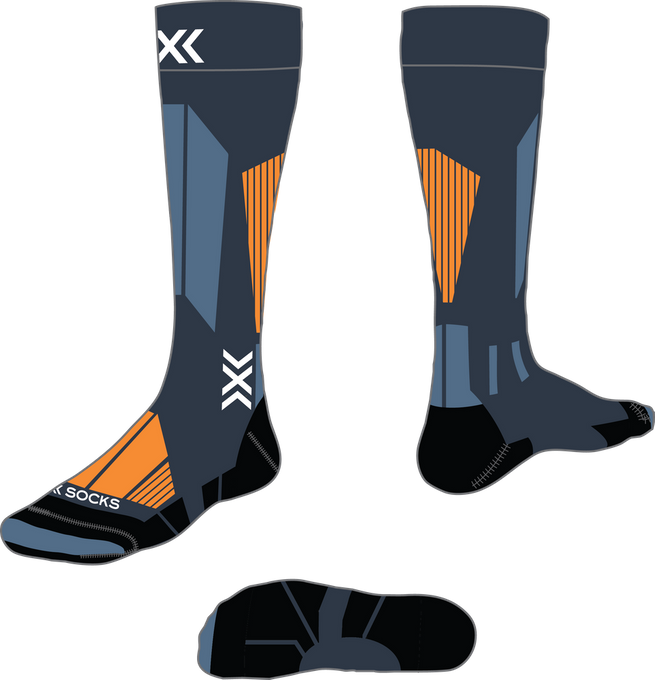 Lyžařské ponožky X-Socks Ski Touring Perform OTC Marine/Orange - 2024/25