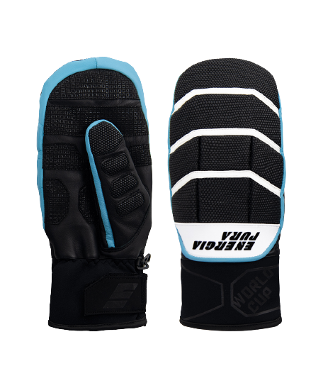 Lyžařské rukavice Energiapura Moffola Warrior Black/White/Turquoise - 2024/25