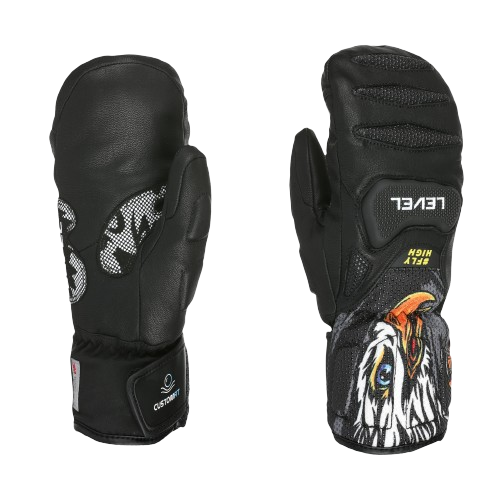 Lyžařské rukavice Level SQ JR CF Mitt pk Black - 2024/25