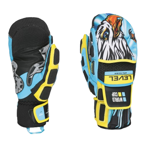 Lyžařské rukavice Level Worldcup CF Mitt Yellow/Blue 2024/25
