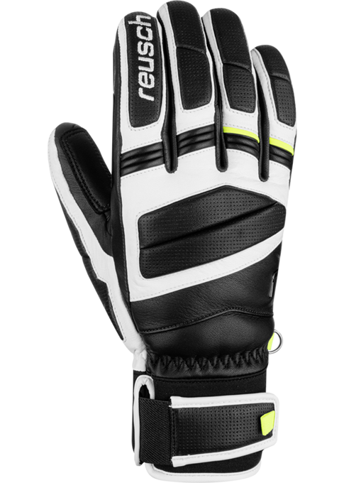 Lyžařské rukavice Reusch Master Pro Black/White/Safety Yellow - 2024/25