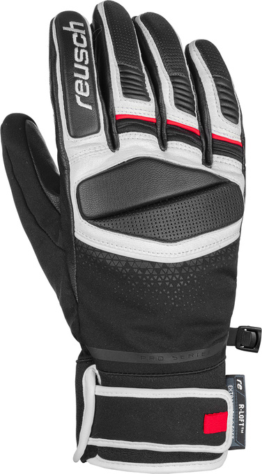 Lyžařské rukavice Reusch Mastery Black/White/Fire Red - 2024/25