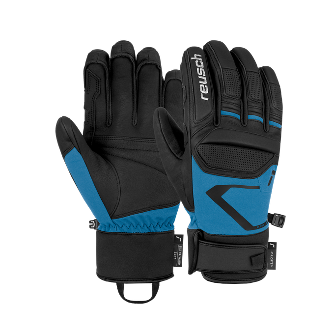 Lyžařské rukavice Reusch Pro RC Black/Brilliant Blue - 2024/25