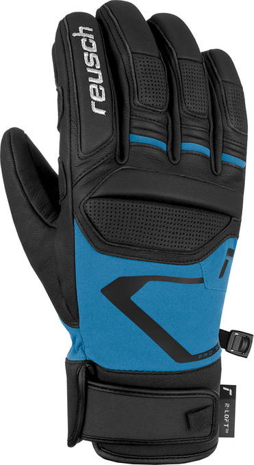 Lyžařské rukavice Reusch Pro RC Black/Brilliant Blue - 2024/25