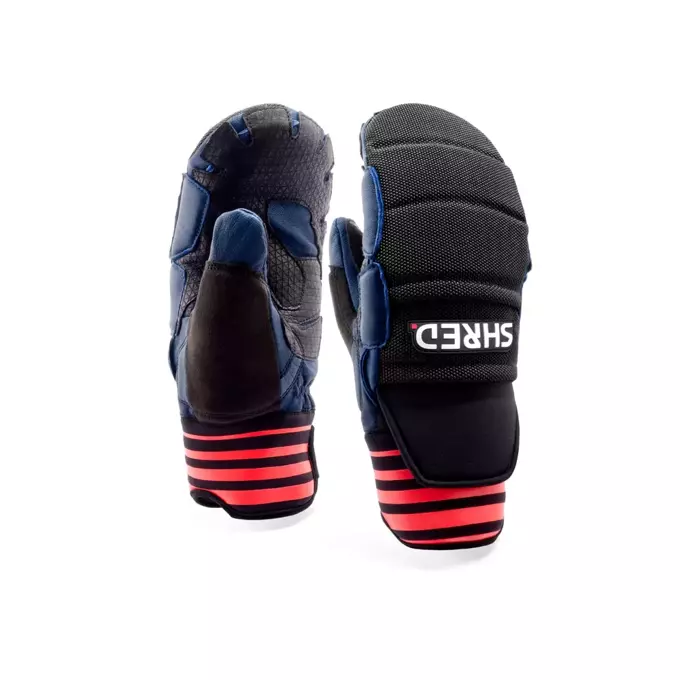 Lyžařské rukavice SHRED SKI RACE PROTECTIVE MITTENS NAVY/RUST - 2022/23