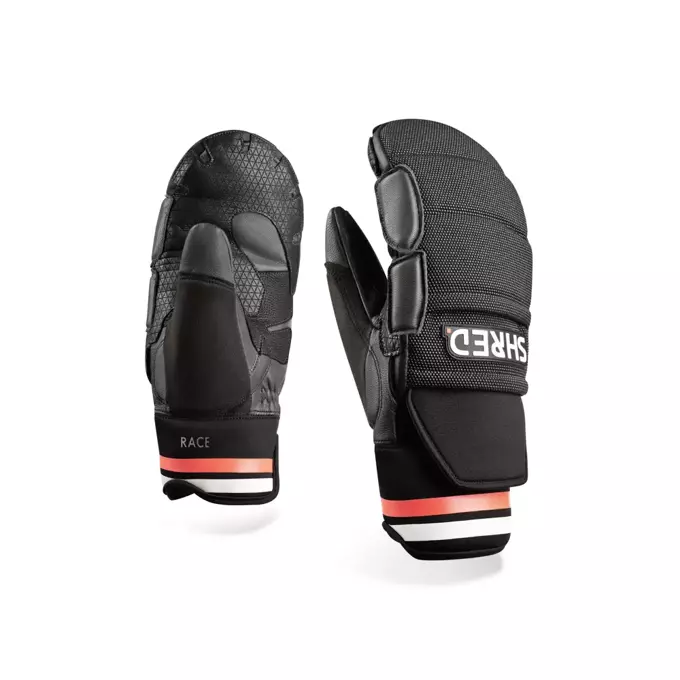 Lyžařské rukavice  Shred Ski Race Protective Mittens Black/rust - 2024/25