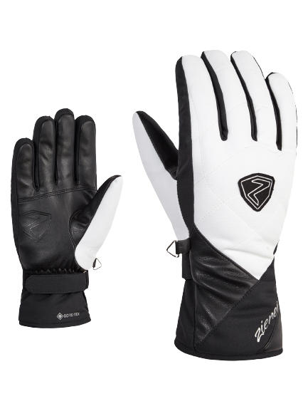 Lyžařské rukavice Ziener Kamea GTX Lady Glove Black White - 2024/25