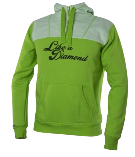 Mikina ENERGIAPURA Sweatshirt Svarte Like A Diamond Apple Green