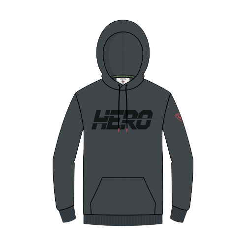 Mikina Rossignol Hero Hoodie Onyx Grey - 2023/24