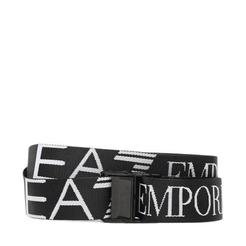 Pásek Emporio Armani Black/White Logo