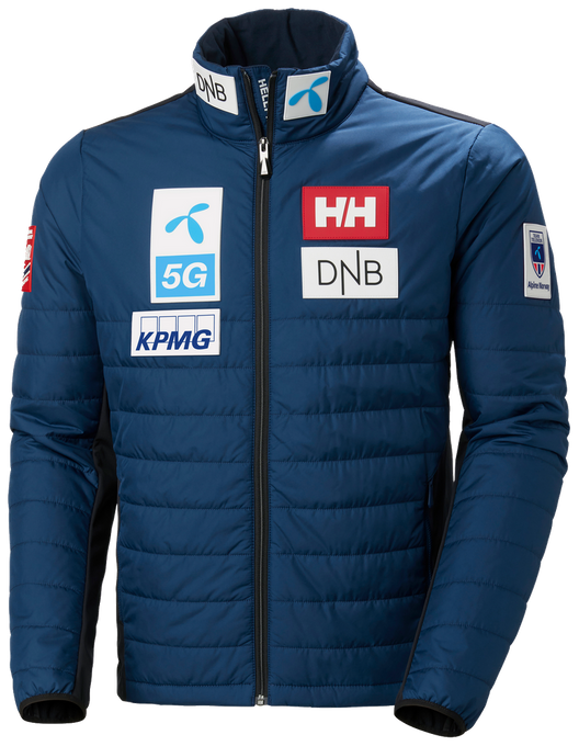 Péřová bunda Helly Hansen World Cup Insulator Jacket Ocean NSF - 2023/24