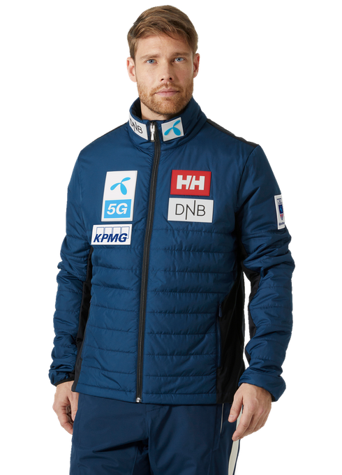 Péřová bunda Helly Hansen World Cup Insulator Jacket Ocean NSF - 2023/24