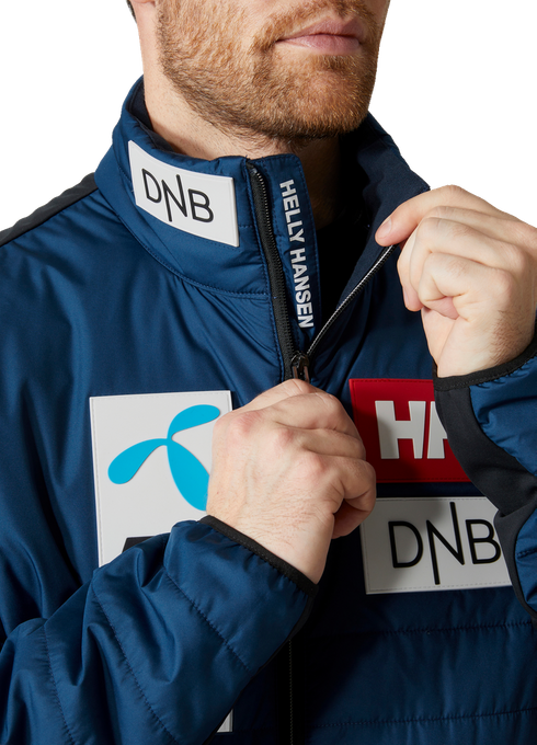 Péřová bunda Helly Hansen World Cup Insulator Jacket Ocean NSF - 2023/24