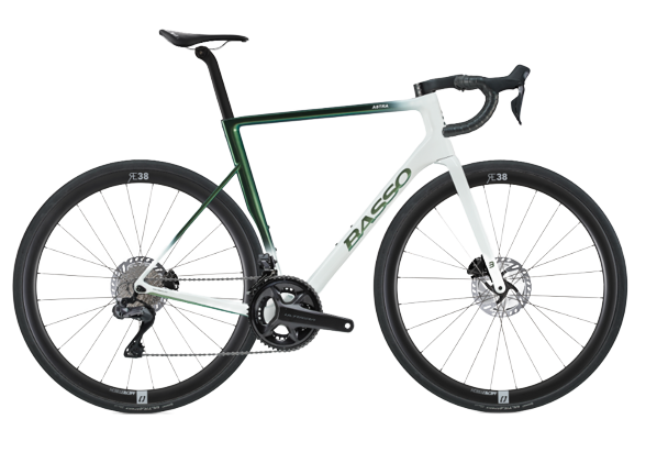 Silniční Kolo Basso Astra Ultegra Di2 Pop Green/Microtech RE38 - 2023