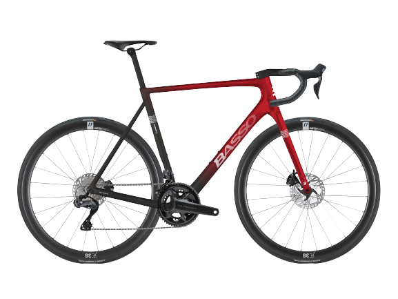 Silniční Kolo Basso Diamante Ultegra Di2 Candy Red/Microtech RE38 - 2023