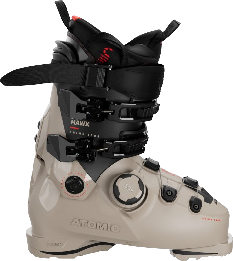 Sjezdové boty Atomic Hawx Prime 130 S BOA GW Cement/Black/Red - 2024/25