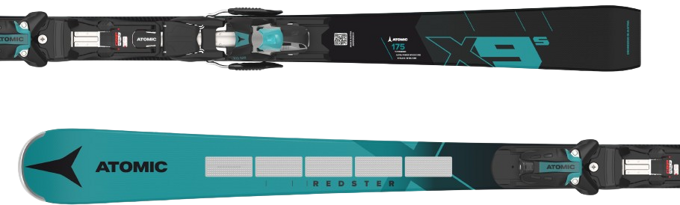 Sjezdové lyže Atomic Redster X9S Revoshock S + X 12 GW Black/Teal - 2024/25