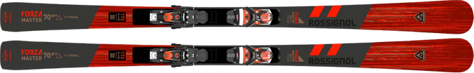 Sjezdové lyže Rossignol Forza 70° V-Ti Master R22 + SPX 12 Race Metrix Black Hot Red - 2024/25