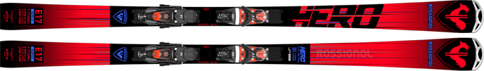 Sjezdové lyže Rossignol Hero Elite LT TI + Spx 14 Konect GW B80 Black Hot Red - 2023/24