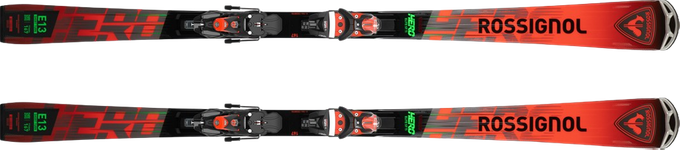 Sjezdové lyže Rossignol Hero Elite ST TI + Nx 12 Konect GW B80 Black Hot Red - 2024/25