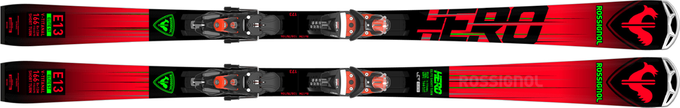 Sjezdové lyže Rossignol Hero Elite ST TI + Spx 14 Konect GW B80 Black Hot Red - 2023/24