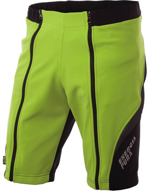 Šortky ENERGIAPURA New Wengen Bicolor Acid Green/Black Junior 