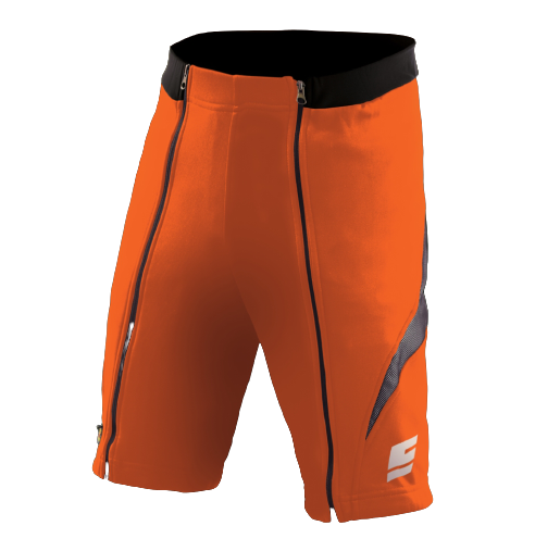 Šortky ENERGIAPURA New Wengen Bicolor Orange/Black 